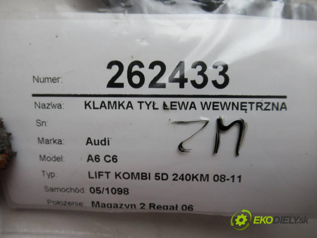 Audi A6 C6  2011 176kw LIFT KOMBI 5D 240KM 08-11 3000 Kľučka zad ľavá strana vnútorná 4F0839019F (Ostatné)