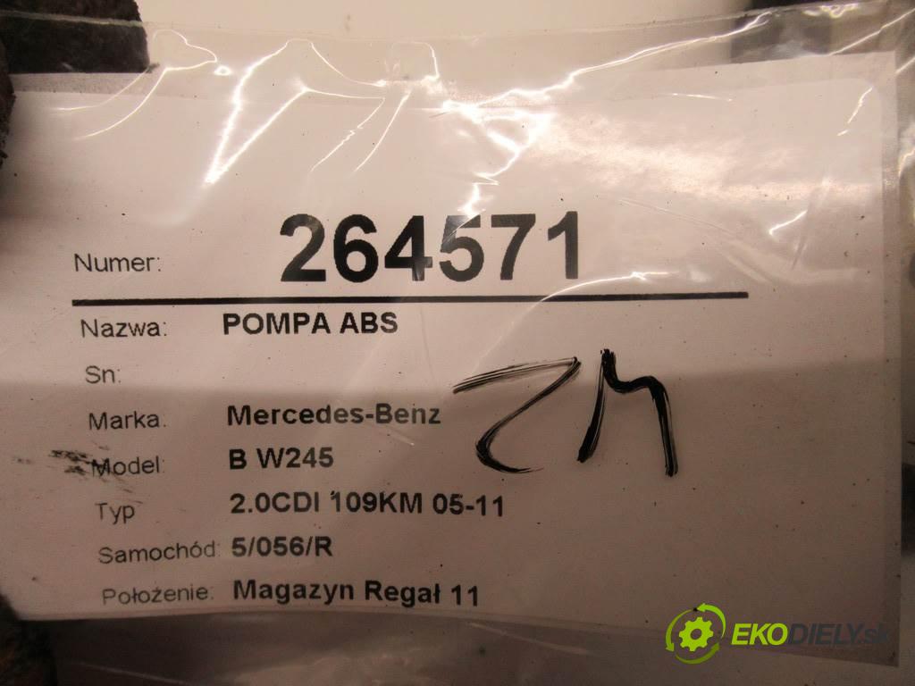 Mercedes-Benz B W245  2006 80 kW 2.0CDI 109KM 05-11 2000 Pumpa ABS 0265235295 (Pumpy ABS)