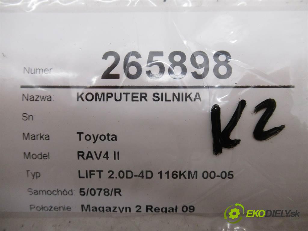 Toyota RAV4 II  2004 85 kW LIFT 2.0D-4D 116KM 00-05 2000 riadiaca jednotka Motor 896661-42A10 (Riadiace jednotky)