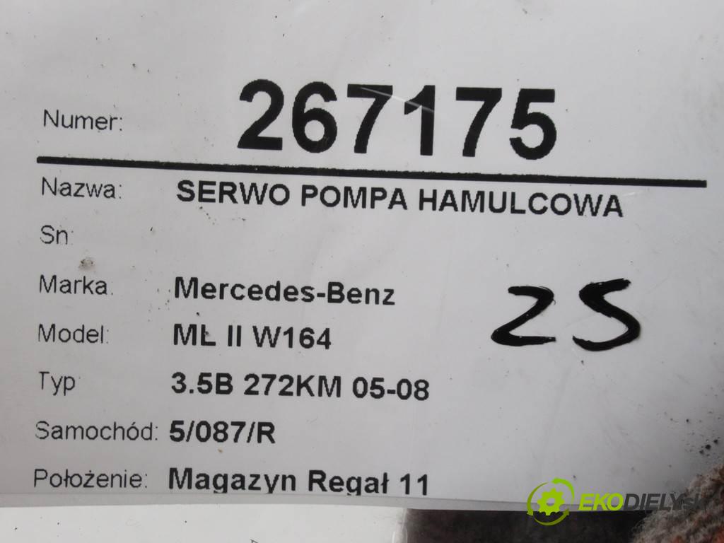 Mercedes-Benz ML II W164  2005 173 kW 3.5B 272KM 05-08 3500 Posilovač Pumpa brzdová A1644300530 (Posilňovače bŕzd)