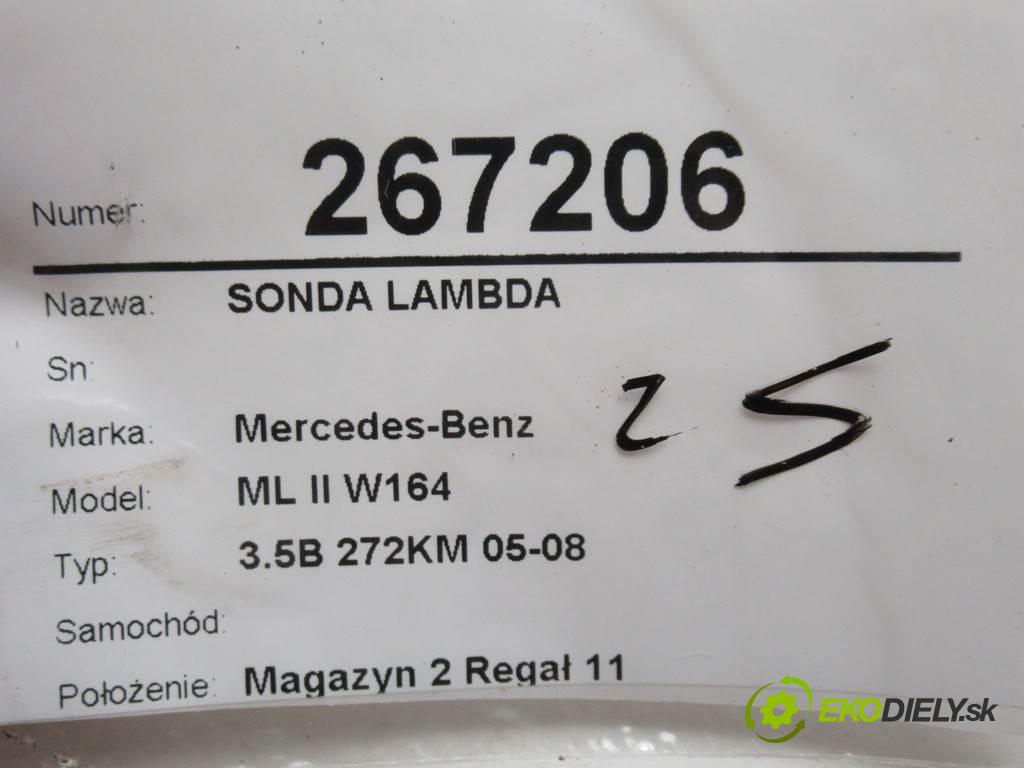 Mercedes-Benz ML II W164    3.5B 272KM 05-08  sonda lambda 0258006749/750 (Lambda sondy)