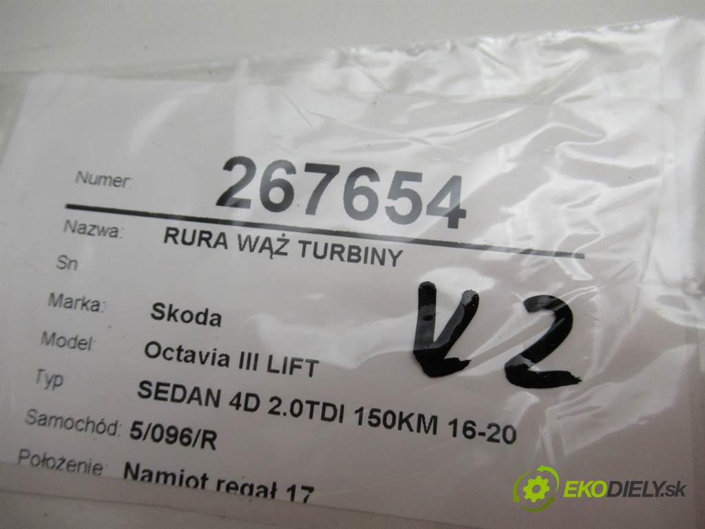 Skoda Octavia III LIFT  2019 110 kW SEDAN 4D 2.0TDI 150KM 16-20 2000 Rúra hadica turba  (Hadice)