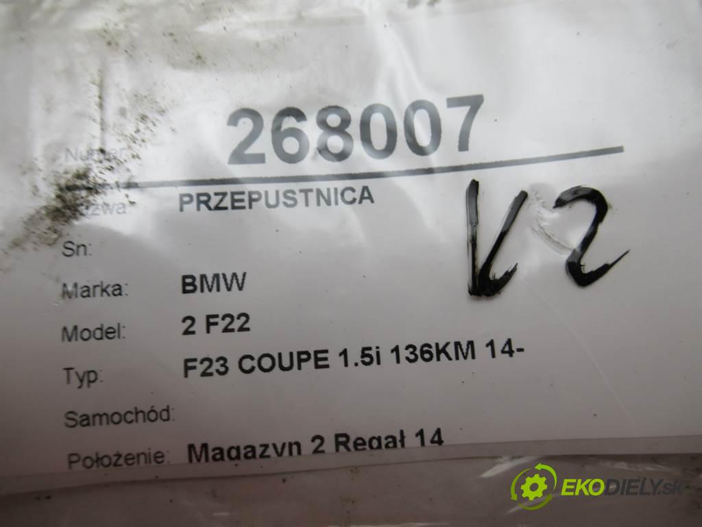 BMW 2 F22    F23 COUPE 1.5i 136KM 14-  Škrtiaca klapka 7618838 (Škrtiace klapky)