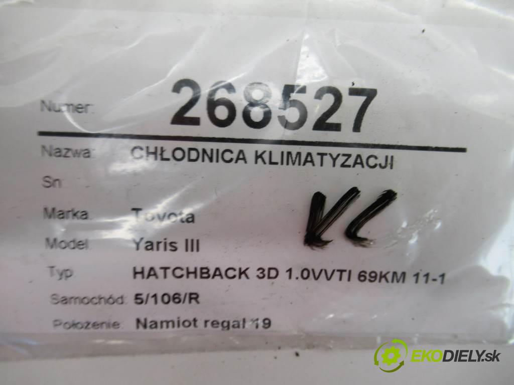 Toyota Yaris III  2013 51 kW HATCHBACK 3D 1.0VVTI 69KM 11-14 1000 Chladič klimatizácie  (Chladiče klimatizácie)