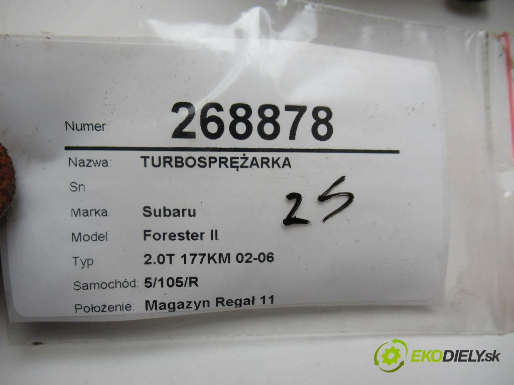Subaru Forester II  2003 130 kW 2.0T 177KM 02-06 2000 Turbodúchadlo,turbo 14412AA420 (Turbodúchadlá (kompletné))
