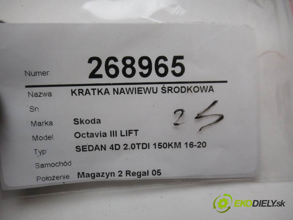 Skoda Octavia III LIFT    SEDAN 4D 2.0TDI 150KM 16-20  Mriežky kúrenia stredna 5E0820951C (Mriežky kúrenia (fukáre))