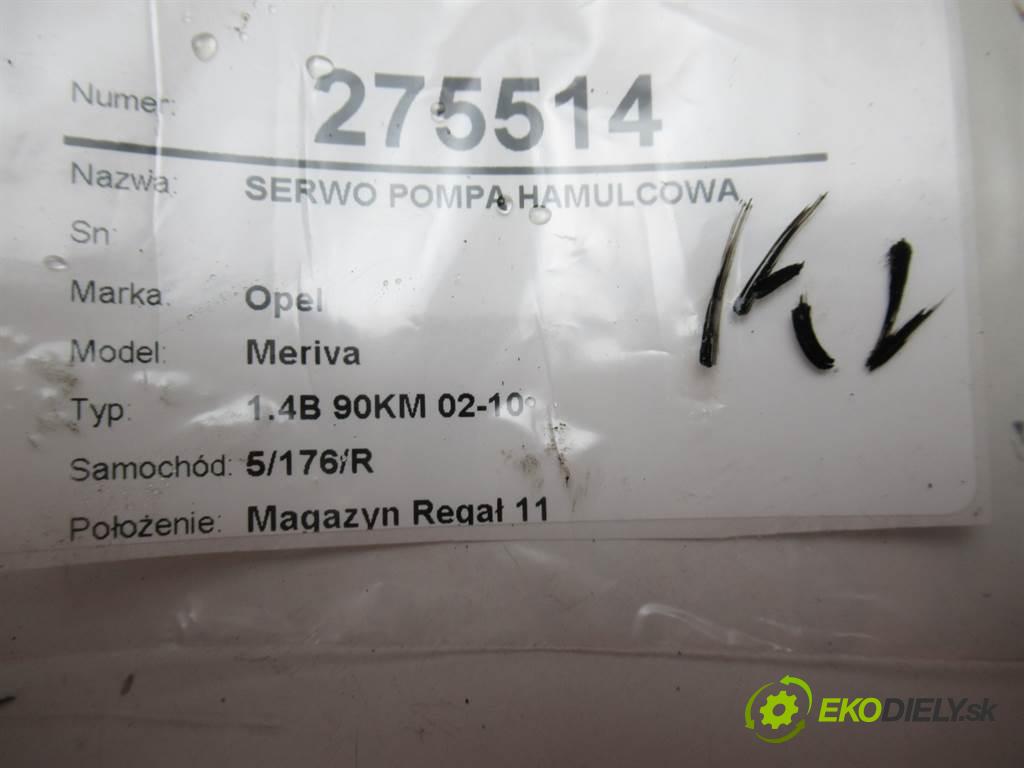 Opel Meriva  2005 66KW 1.4B 90KM 02-10 1364 Posilovač Pumpa brzdová 13159856QA (Posilňovače bŕzd)