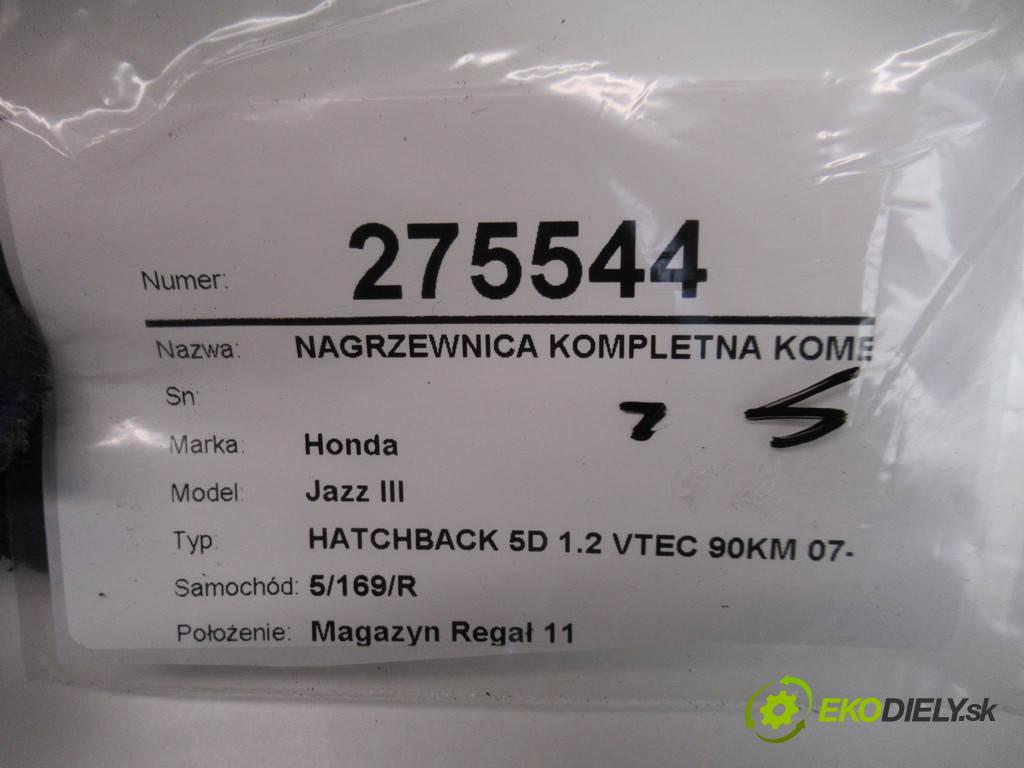 Honda Jazz III  2009 66 kW HATCHBACK 5D 1.2 VTEC 90KM 07-14 1200 Výhrevné teleso, radiátor kúrenia komplet KOMBAJN  (Radiátory kúrenia)