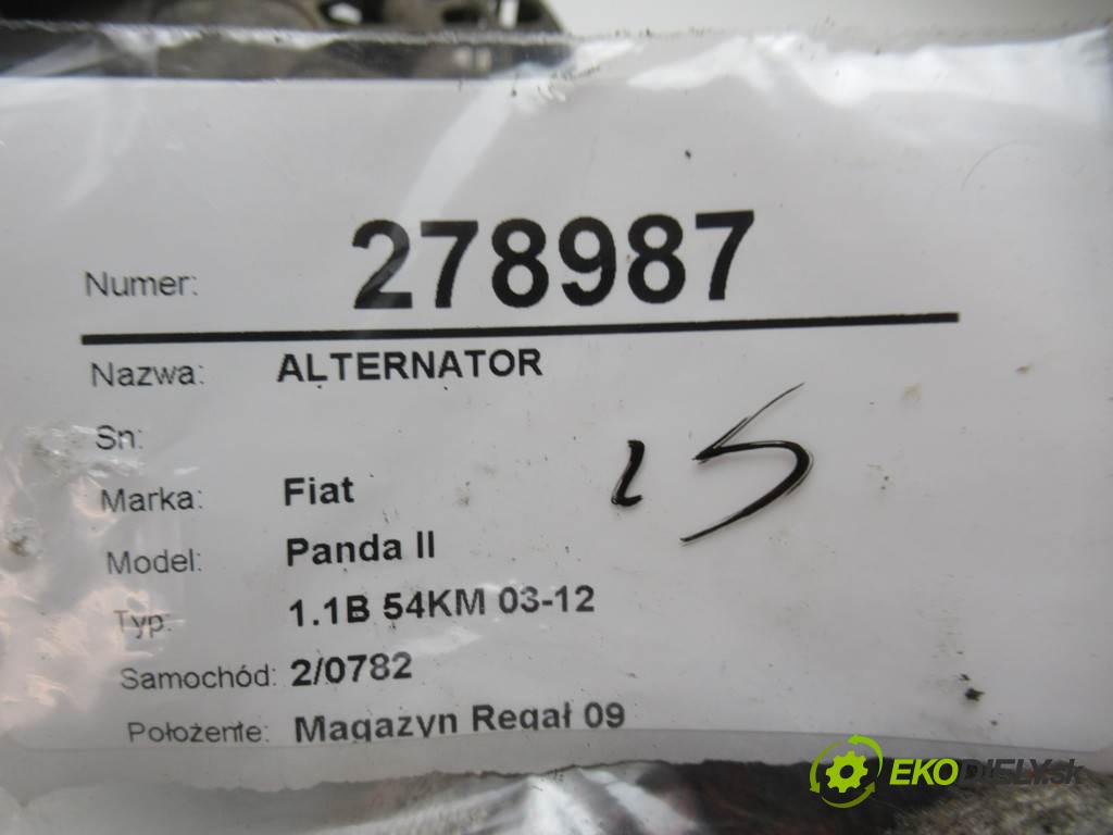 Fiat Panda II  2003 40kw 1.1B 54KM 03-12 1100 Alternátor  (Alternátory)