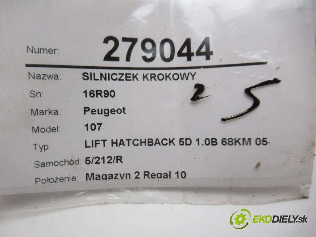 Peugeot 107  2010 50 kW LIFT HATCHBACK 5D 1.0B 68KM 05-14 1000 Motorček krokový 16R90 (Motorčeky krokové)