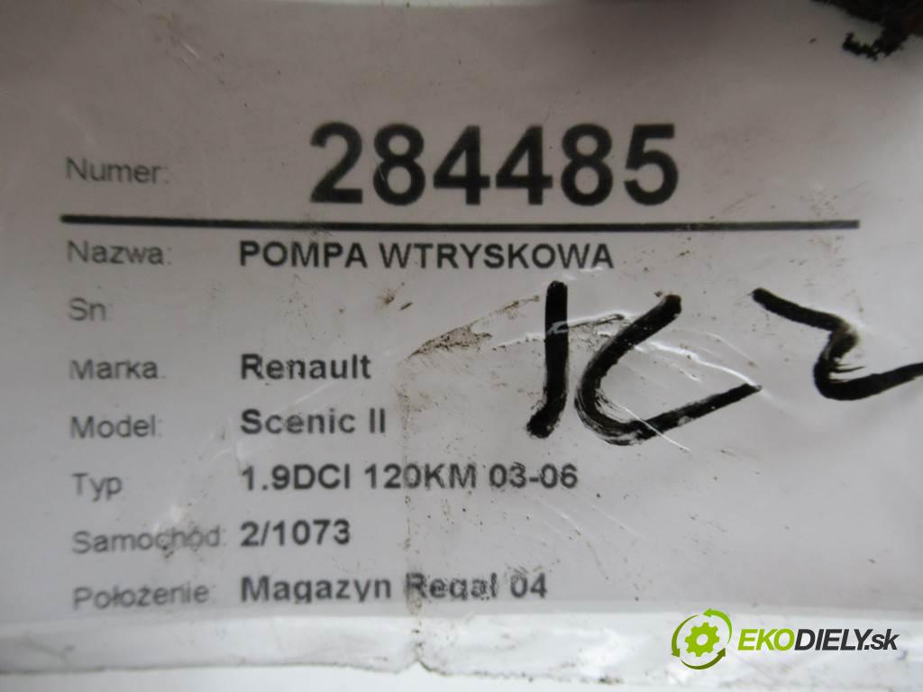 Renault Scenic II  2004  1.9DCI 120KM 03-06 1900 Pumpa vstrekovacia 8200108225 (Vstrekovacie čerpadlá)