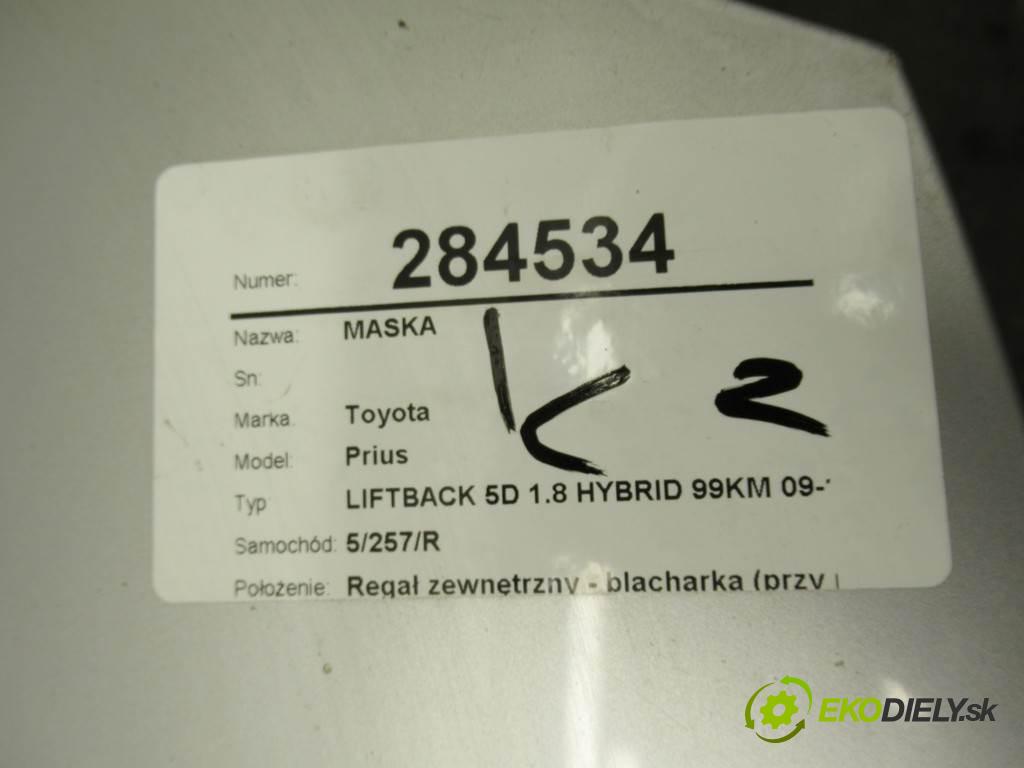 Toyota Prius  2012 73 kW LIFTBACK 5D 1.8 HYBRID 99KM 09-15 1800 Kapota  (Kapoty)