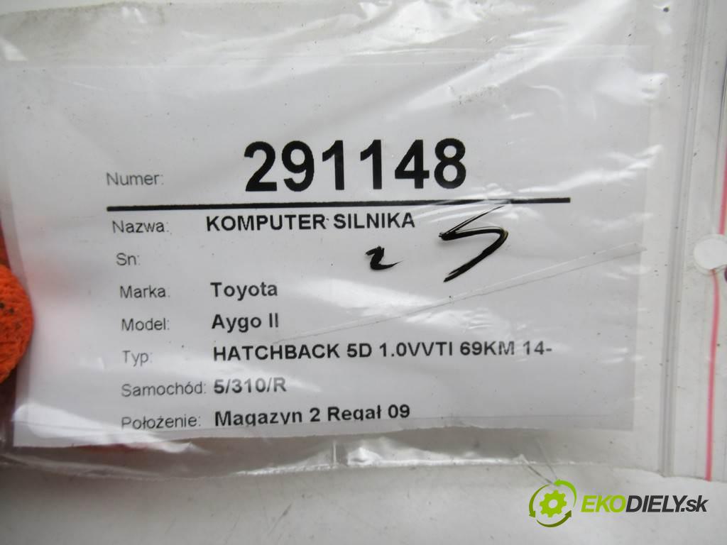 Toyota Aygo II  2018  HATCHBACK 5D 1.0VVTI 69KM 14- 1000 riadiaca jednotka Motor 89661-0H550 0261S19304 (Riadiace jednotky)