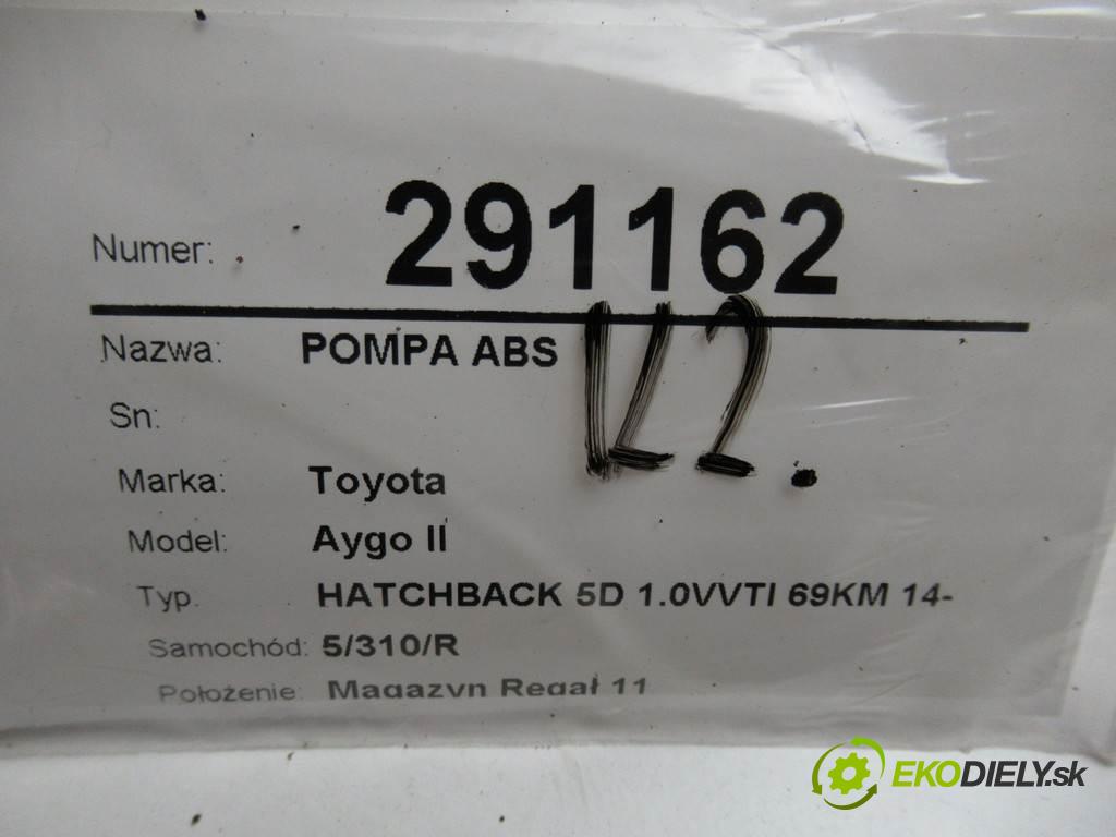 Toyota Aygo II  2018  HATCHBACK 5D 1.0VVTI 69KM 14- 1000 Pumpa ABS  (Pumpy ABS)