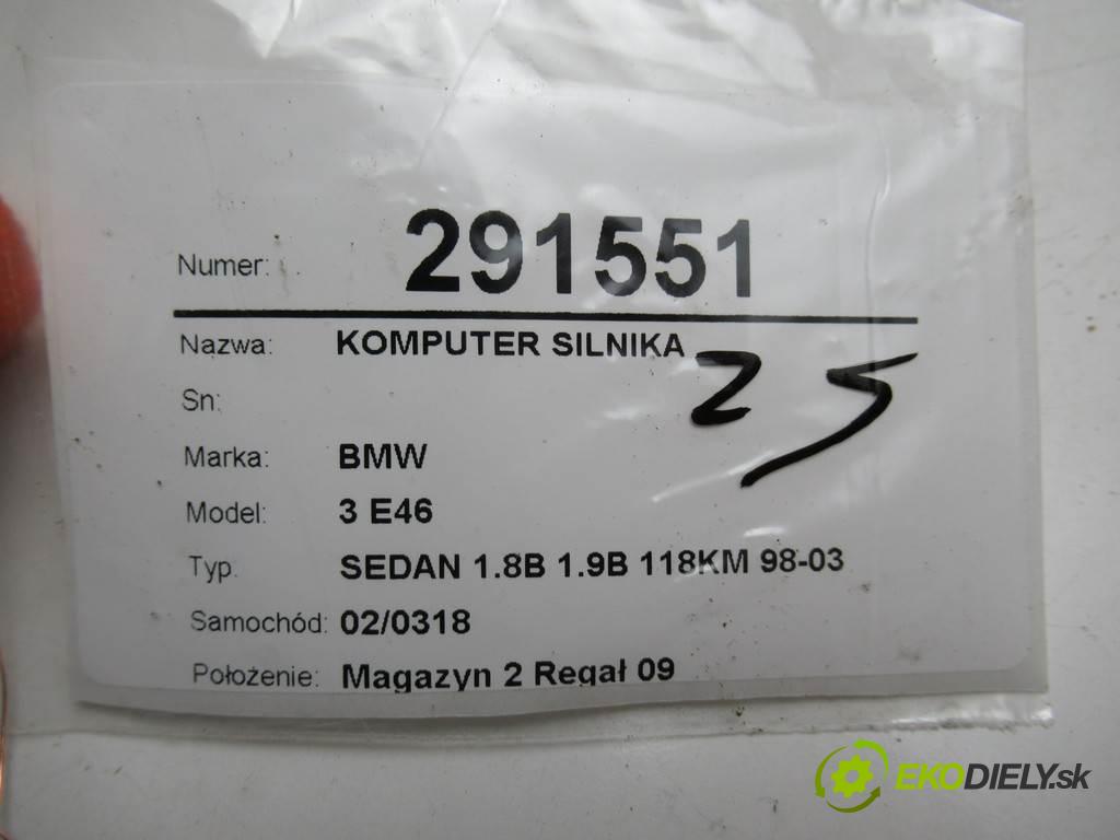 BMW 3 E46  1996  SEDAN 1.8B 1.9B 118KM 98-03 1900 riadiaca jednotka Motor 1430450 (Riadiace jednotky)