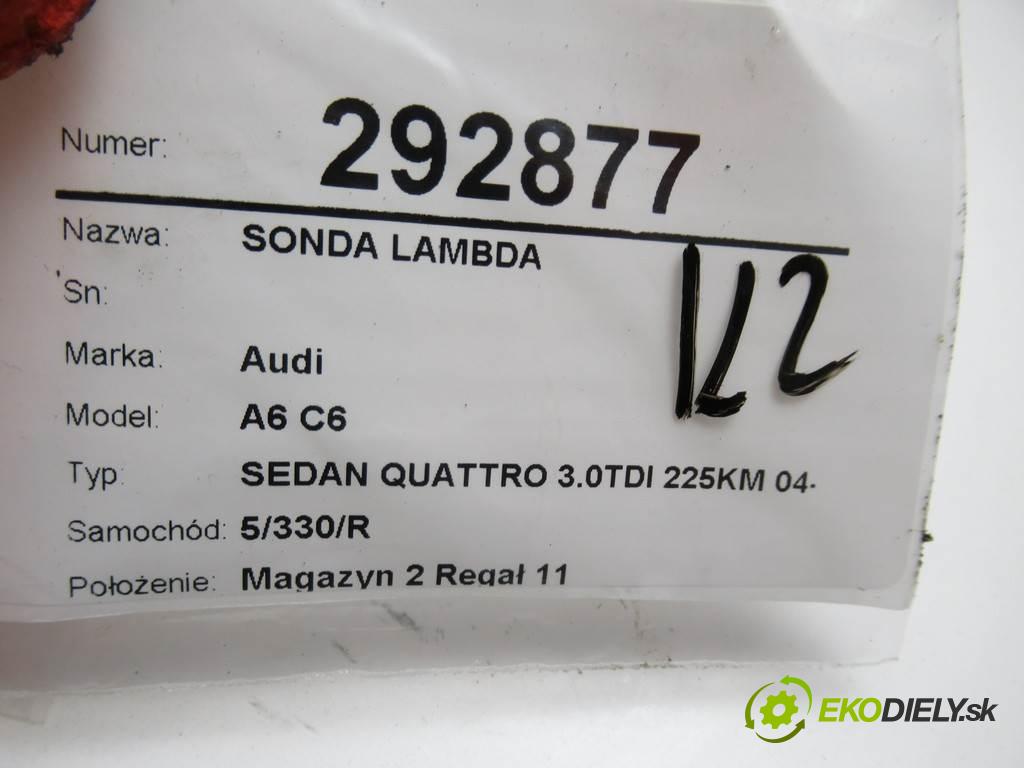 Audi A6 C6  2005 165 kW SEDAN QUATTRO 3.0TDI 225KM 04-08 3000 sonda lambda 1928404689 (Lambda sondy)