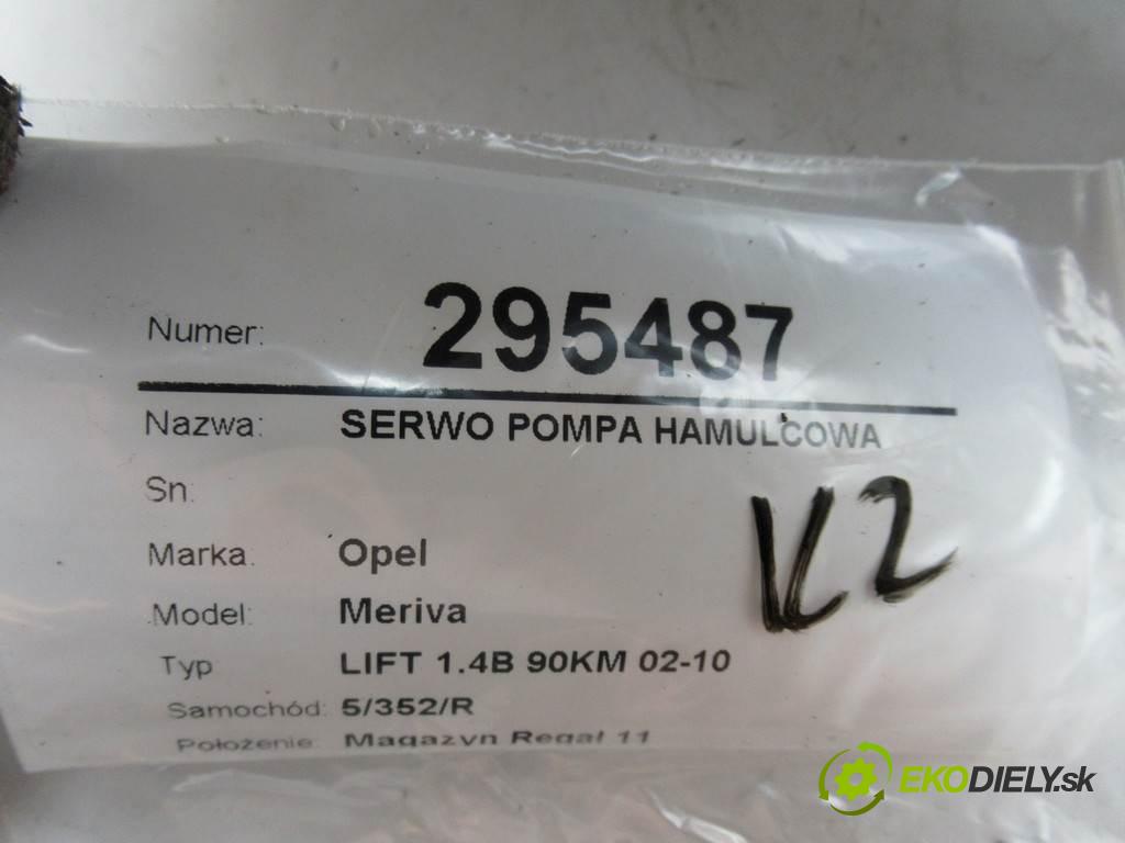 Opel Meriva  2007 66 kW LIFT 1.4B 90KM 02-10 1400 Posilovač Pumpa brzdová 13253554AP (Posilňovače bŕzd)