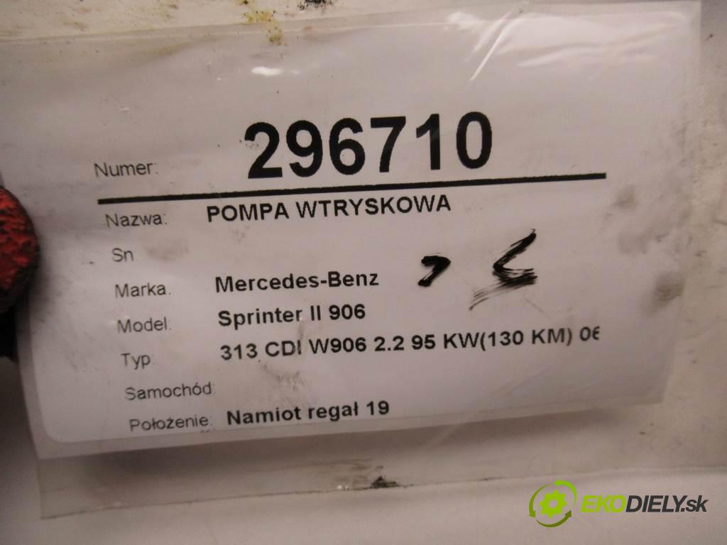 Mercedes-Benz Sprinter II 906    313 CDI W906 2.2 95 KW(130 KM) 06-19  Pumpa vstrekovacia A6510700901 (Vstrekovacie čerpadlá)