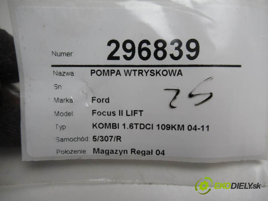 Ford Focus II LIFT  2008 80kW KOMBI 1.6TDCI 109KM 04-11 1600 Pumpa vstrekovacia 0445010102 (Vstrekovacie čerpadlá)