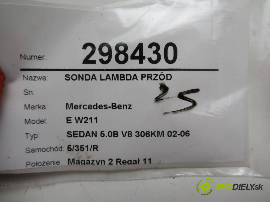 Mercedes-Benz E W211  2005 225 kW SEDAN 5.0B V8 306KM 02-06 5000 sonda lambda predný 0015408517 (Lambda sondy)