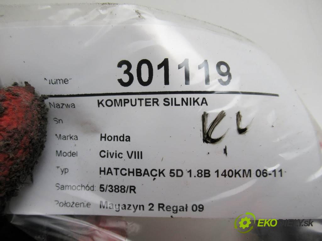 Honda Civic VIII  2006 103 kW HATCHBACK 5D 1.8B 140KM 06-11 1800 riadiaca jednotka Motor 37820-RSA-G33 (Riadiace jednotky)