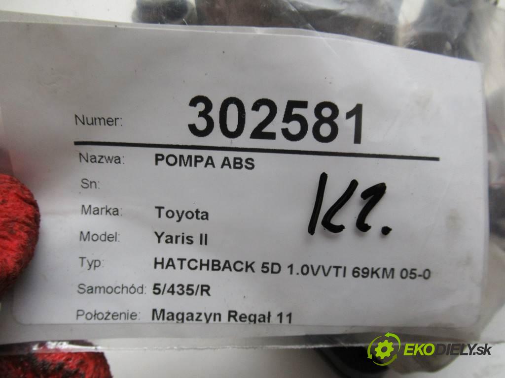 Toyota Yaris II  2006 51kW HATCHBACK 5D 1.0VVTI 69KM 05-09 1000 Pumpa ABS 44510-52460 (Pumpy ABS)