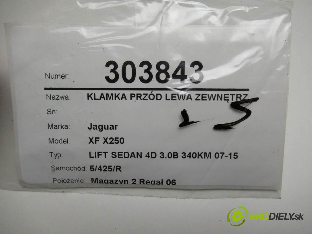 Jaguar XF X250  2015 340KM LIFT SEDAN 4D 3.0B 340KM 07-15 3000 Kľučka predný ľavá strana vonkajšia  (Vonkajšie predné ľavé)