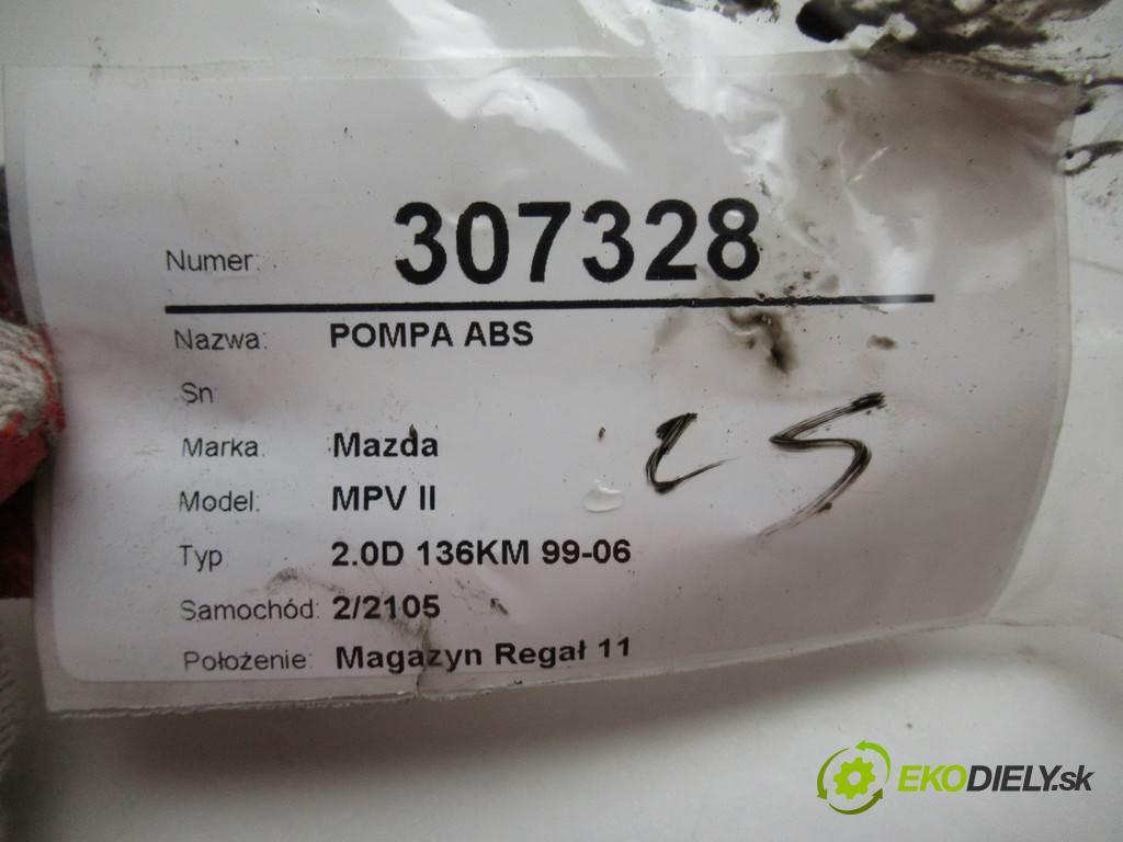 Mazda MPV II  2002 100 kW 2.0D 136KM 99-06 2000 Pumpa ABS 436-4452 (Pumpy ABS)