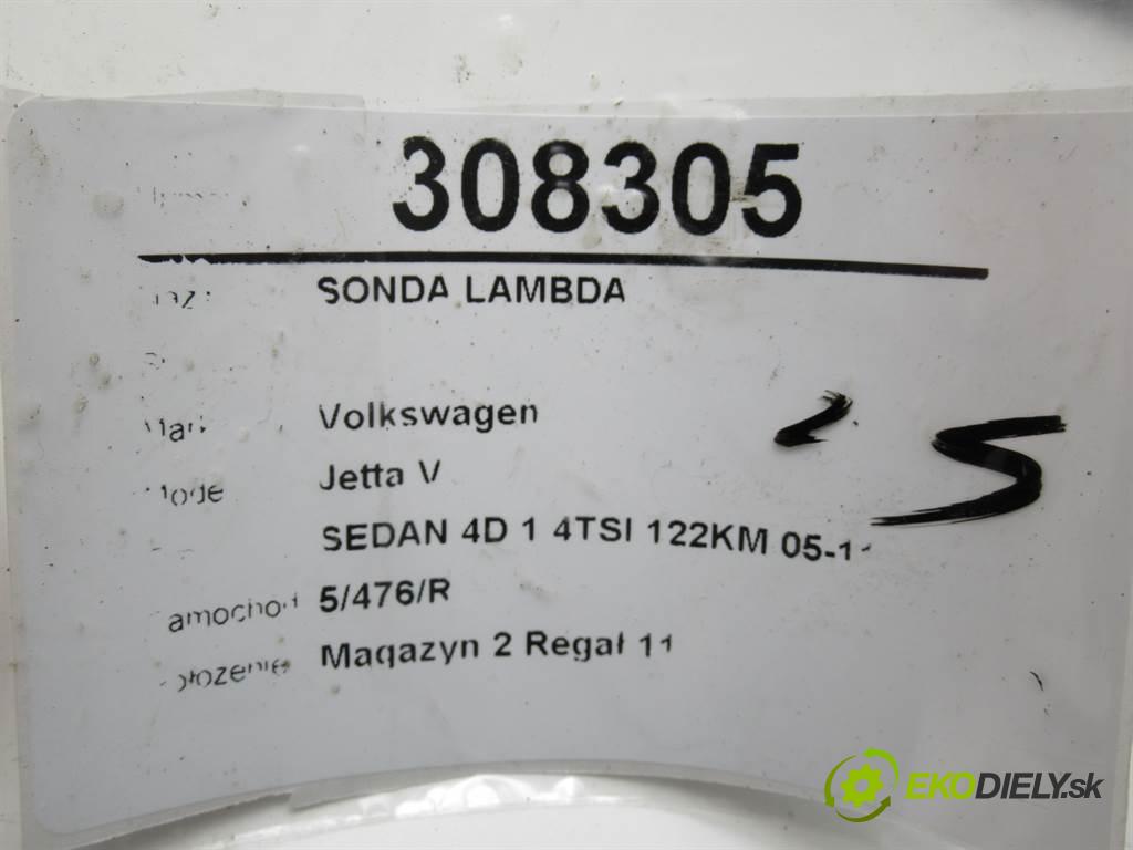 Volkswagen Jetta V  2008 90 kW SEDAN 4D 1.4TSI 122KM 05-11 1400 sonda lambda 03C906262AA (Lambda sondy)