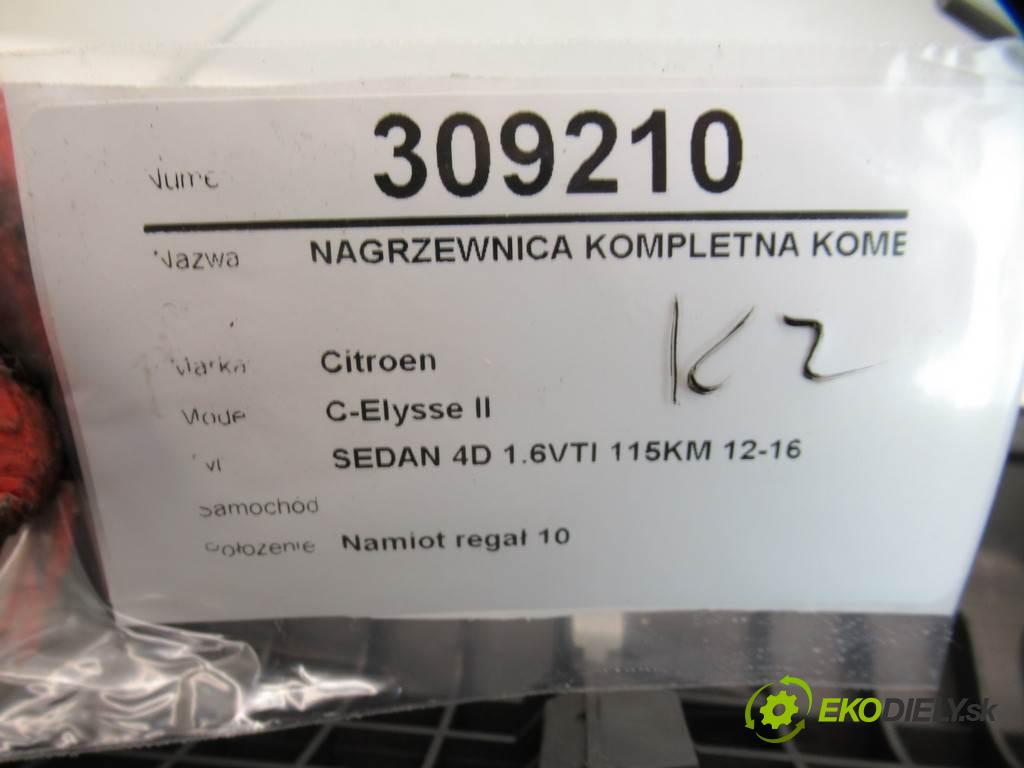 Citroen C-Elysse II    SEDAN 4D 1.6VTI 115KM 12-16  Výhrevné teleso, radiátor kúrenia komplet KOMBAJN  (Radiátory kúrenia)