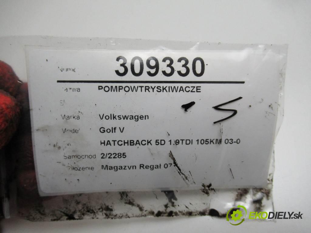 Volkswagen Golf V  2005 77 kW HATCHBACK 5D 1.9TDI 105KM 03-08 1900 vstrekovače 038130073AG (Vstrekovače)