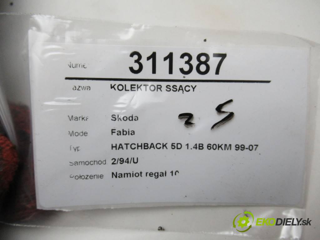 Skoda Fabia  2001 50 kW HATCHBACK 5D 1.4B 60KM 99-07 1400 Potrubie sacie, sanie 047120748 (Sacie potrubia)