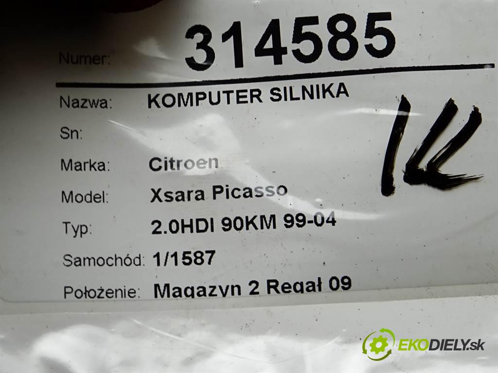 Citroen Xsara Picasso  2000 66 kW 2.0HDI 90KM 99-04 2000 riadiaca jednotka Motor 9635158480 (Riadiace jednotky)