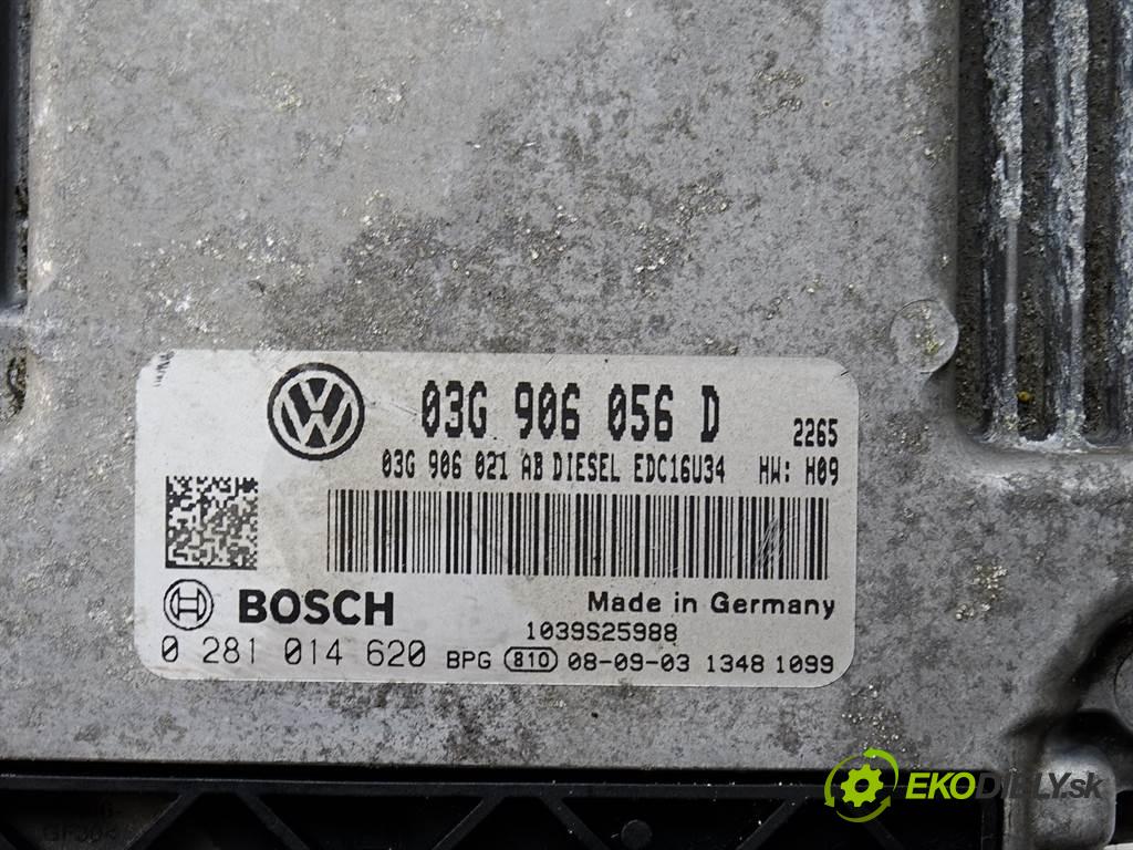 Volkswagen Golf V  2009 66 kW HATCHBACK 5D 1.9TDI 90KM 03-09 1900 řídící jednotka motora 03G906056D 0281014620 (Řídící jednotky)