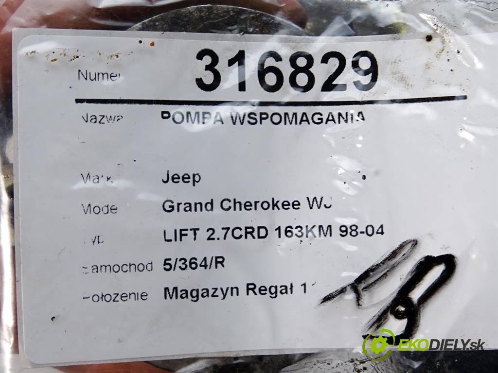 Jeep Grand Cherokee WJ  2002 163KM LIFT 2.7CRD 163KM 98-04 2700 Pumpa servočerpadlo 52089301AC (Servočerpadlá, pumpy riadenia)