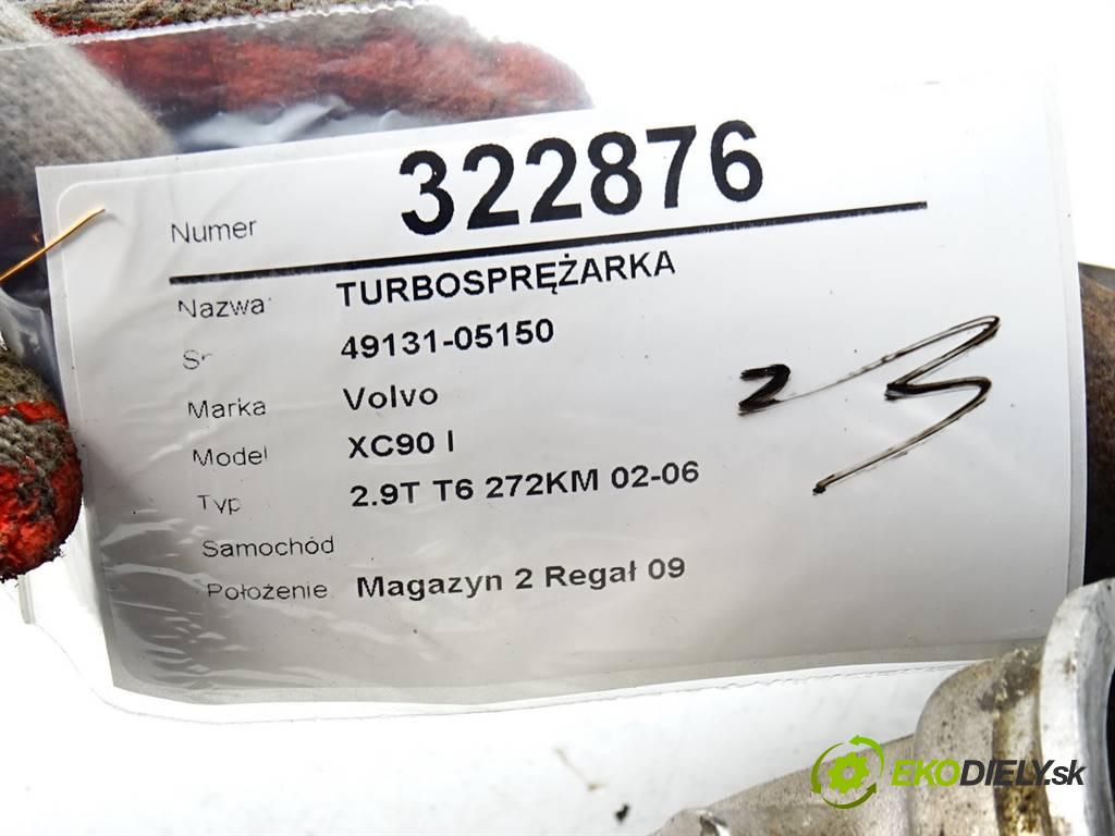 Volvo XC90 I    2.9T T6 272KM 02-06  Turbodúchadlo,turbo 49131-05150 (Turbodúchadlá (kompletné))
