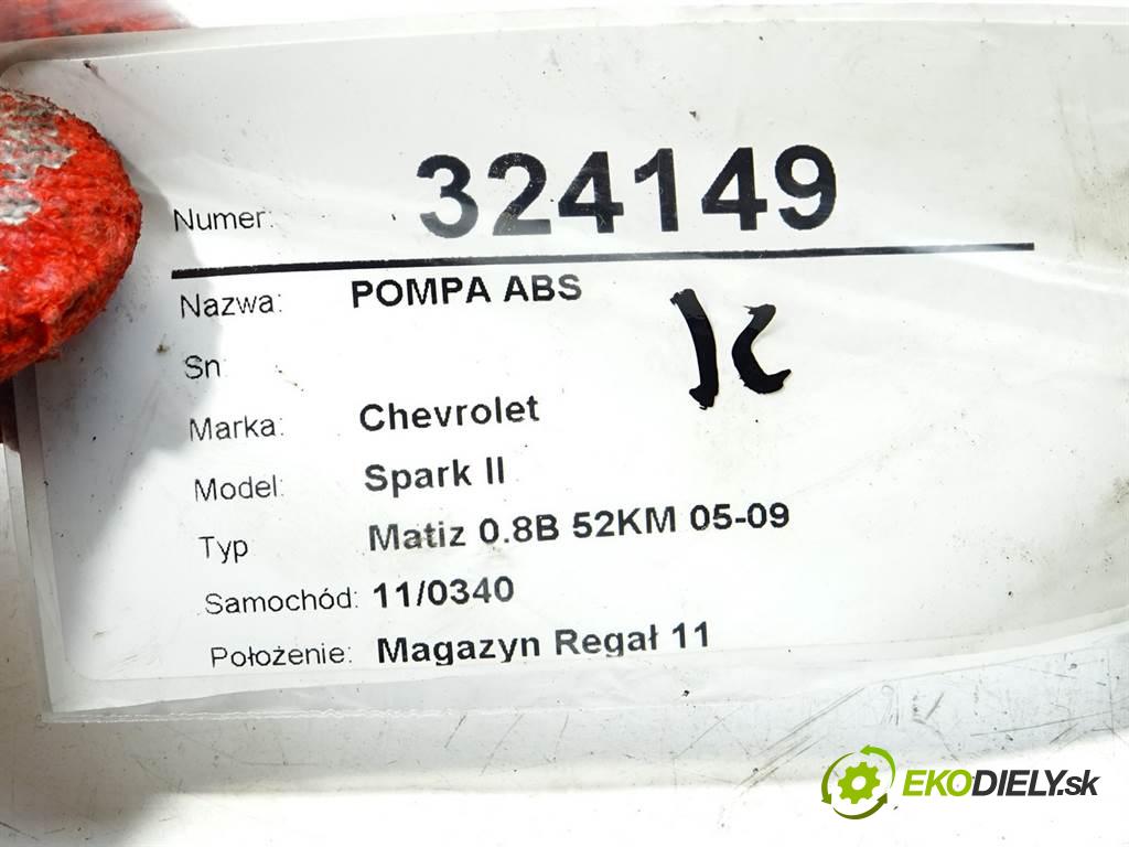 Chevrolet Spark II  2007 38 kW Matiz 0.8B 52KM 05-09 800 Pumpa ABS 96666542 (Pumpy ABS)