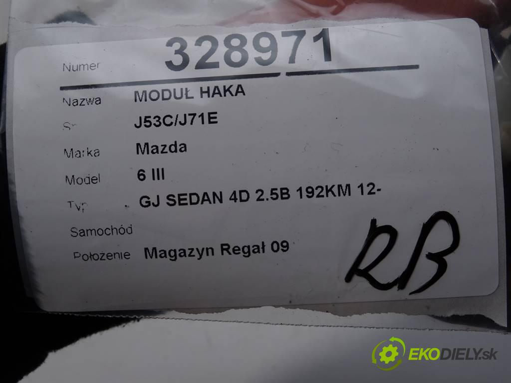 Mazda 6 III    GJ SEDAN 4D 2.5B 192KM 12-  Modul ťažného oka J53C/J71E (Ostatné)