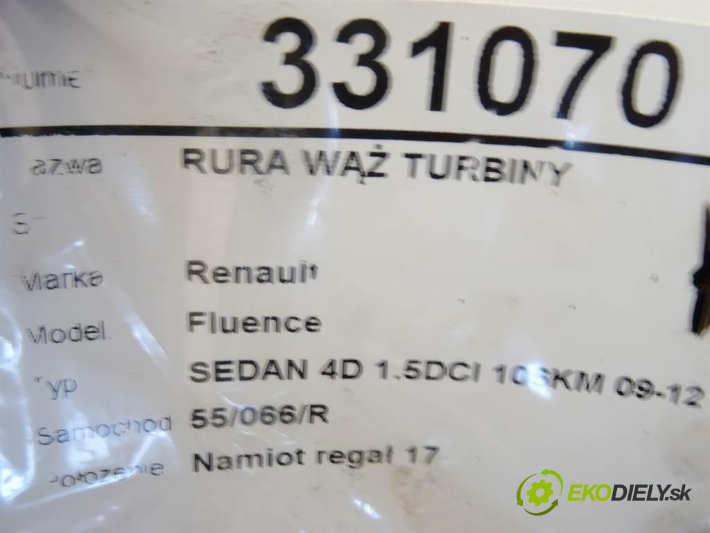 Renault Fluence  2010 78 kW SEDAN 4D 1.5DCI 106KM 09-12 1500 Rúra hadica turba  (Hadice)