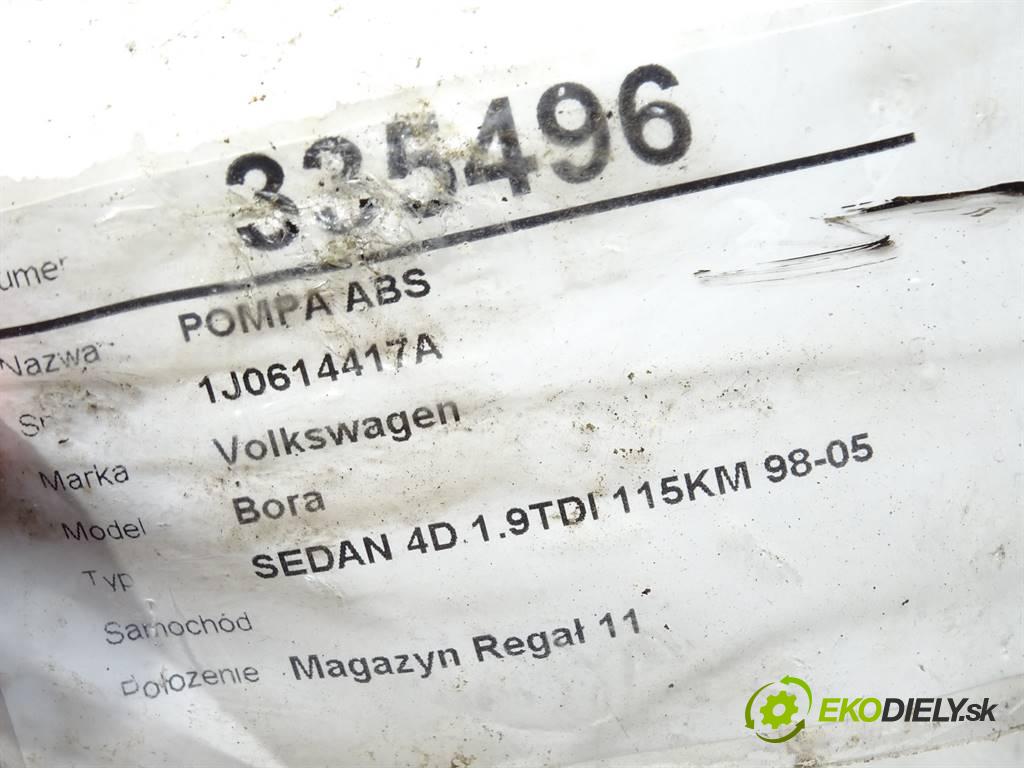 Volkswagen Bora    SEDAN 4D 1.9TDI 115KM 98-05  Pumpa ABS 1J0614417A (Pumpy ABS)