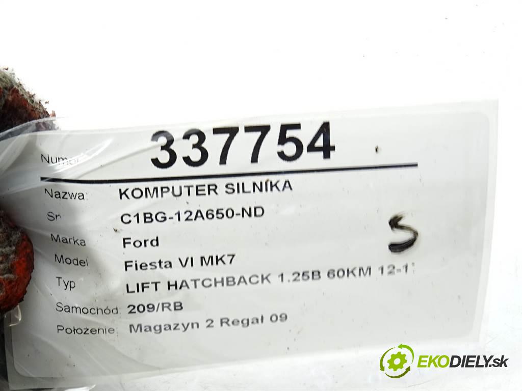 Ford Fiesta VI MK7  2013 44 kW LIFT HATCHBACK 1.25B 60KM 12-17 1200 riadiaca jednotka Motor C1BG-12A650-ND  (Riadiace jednotky)