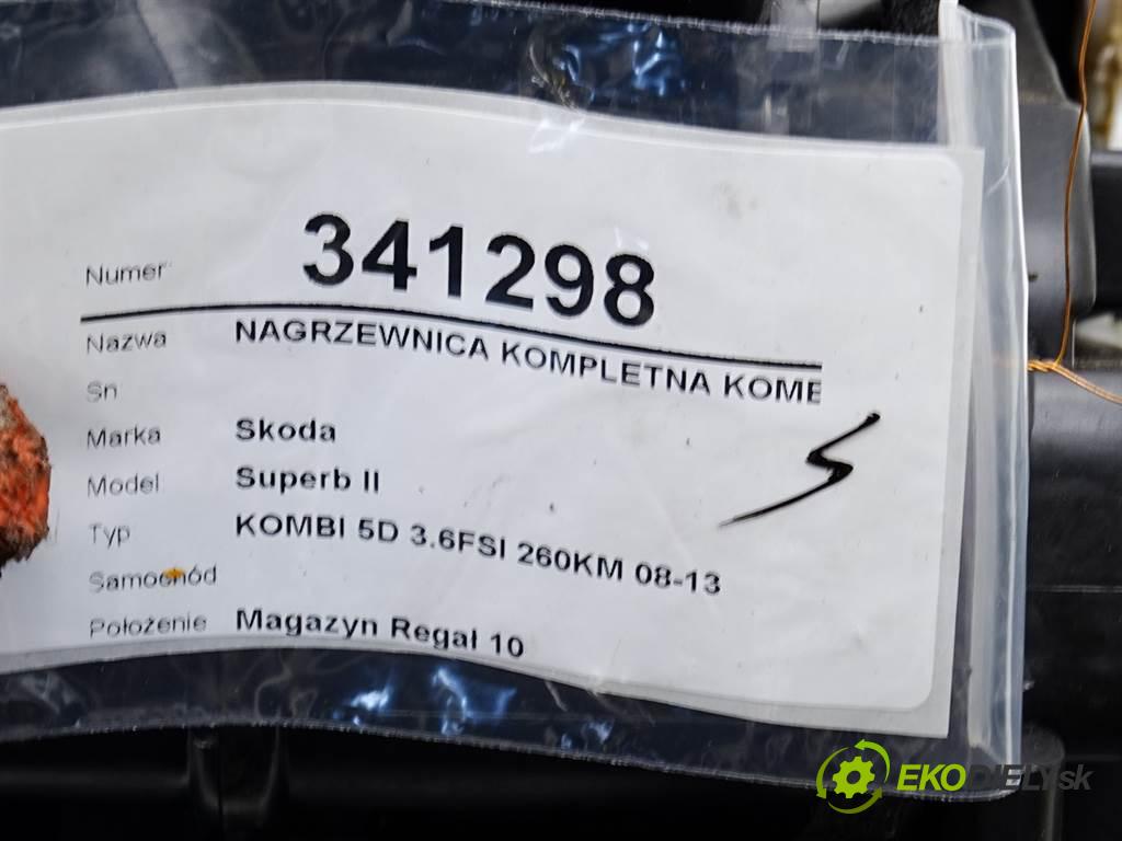 Skoda Superb II    KOMBI 5D 3.6FSI 260KM 08-13  Výhrevné teleso, radiátor kúrenia komplet KOMBAJN 3T1820003AA (Radiátory kúrenia)