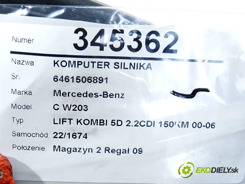 Mercedes-Benz C W203  2005 110 kW LIFT KOMBI 5D 2.2CDI 150KM 00-06 2200 riadiaca jednotka Motor 6461506891 (Riadiace jednotky)