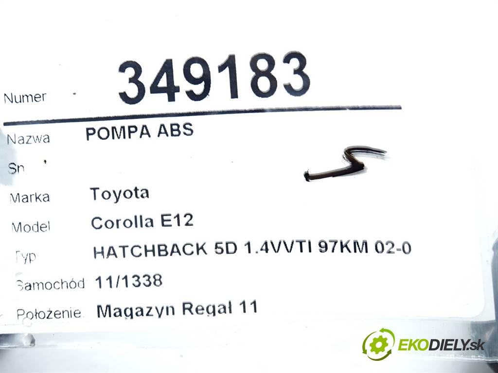 Toyota Corolla E12  2004  HATCHBACK 5D 1.4VVTI 97KM 02-07 1400 Pumpa ABS 0273004571 (Pumpy ABS)