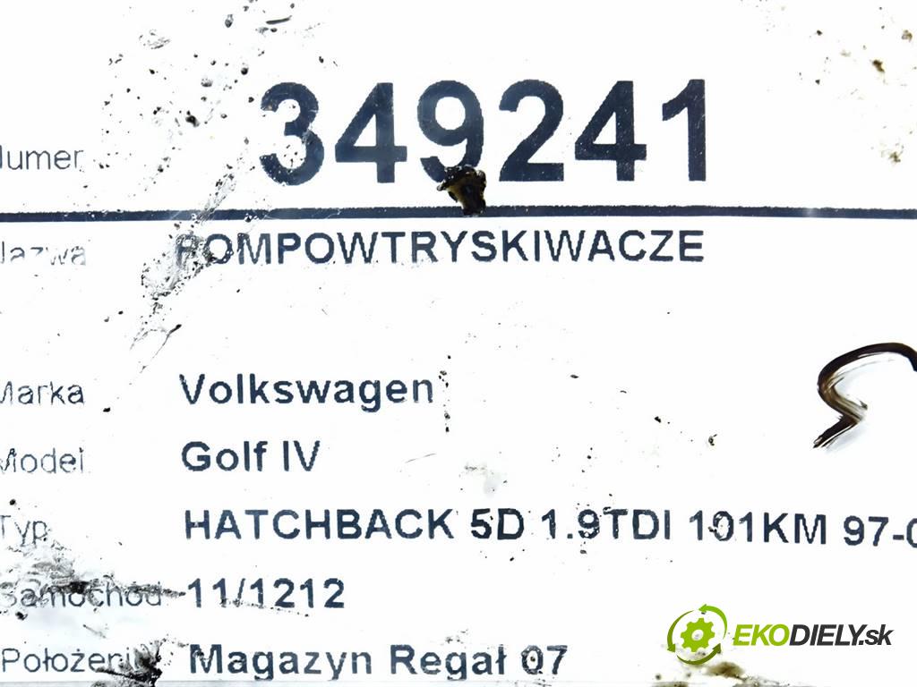 Volkswagen Golf IV  2002 74KW HATCHBACK 5D 1.9TDI 101KM 97-03 1900 vstrekovače 038130073AJ (Vstrekovače)