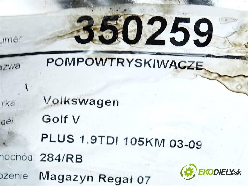 Volkswagen Golf V  2006 77 kW PLUS 1.9TDI 105KM 03-09 1900 vstrekovače 038130073AG 0414720215 (Vstrekovače)