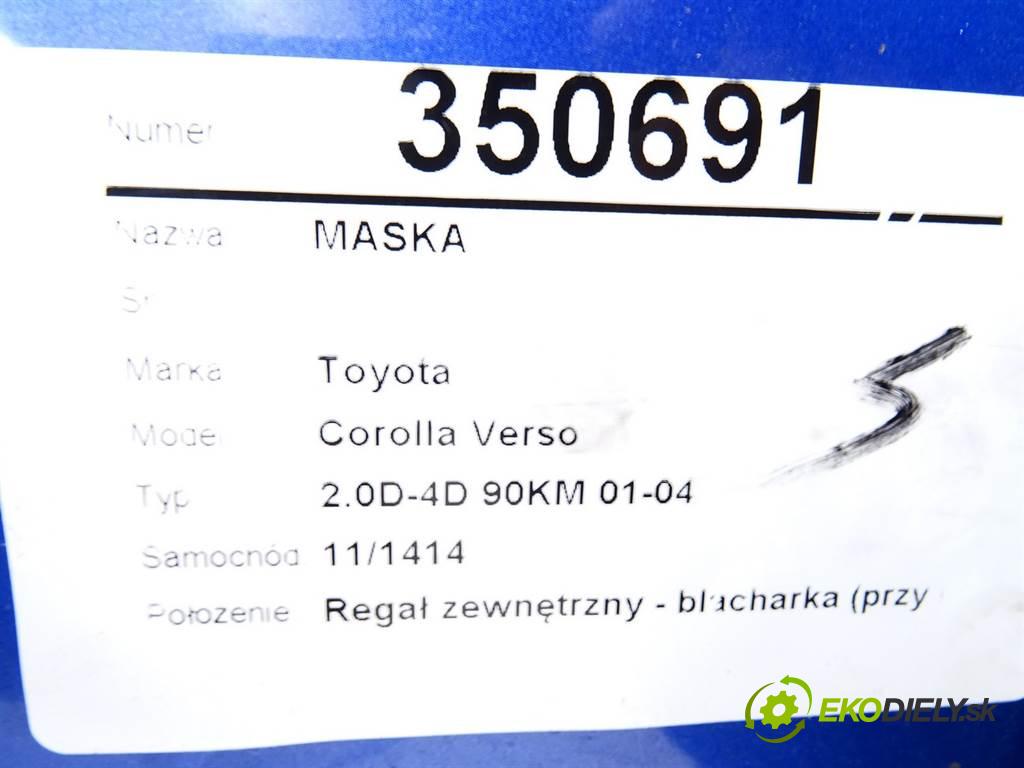 Toyota Corolla Verso  2001 66 kW 2.0D-4D 90KM 01-04 2000 Kapota  (Kapoty)