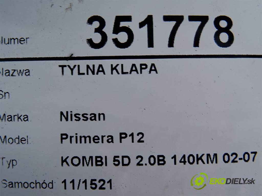 Nissan Primera P12  2002 103 kW KOMBI 5D 2.0B 140KM 02-07 2000 zadná kapota  (Zadné kapoty)