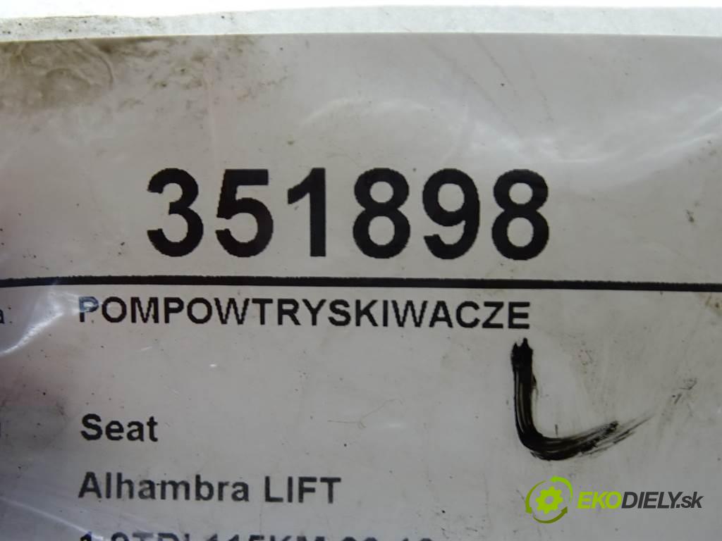 Seat Alhambra LIFT  2001 85KW 1.9TDI 115KM 00-10 1900 vstrekovače 0414720038 (Vstrekovače)