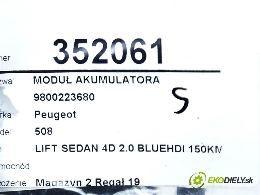 Peugeot 508    LIFT SEDAN 4D 2.0 BLUEHDI 150KM 10-18  Modul akumulátora 9800223680